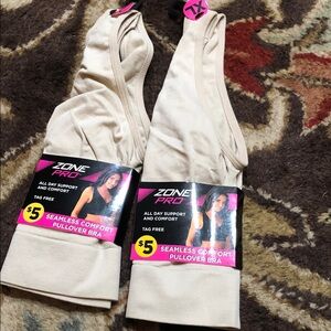 Zone Pro Neutral Seamless Pullover Bra - Light Beige